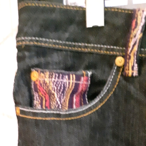 COOGI Jeans with Boho Ethnic Embroidered Pockets - Australian Brand size 14 - Picture 3 of 14